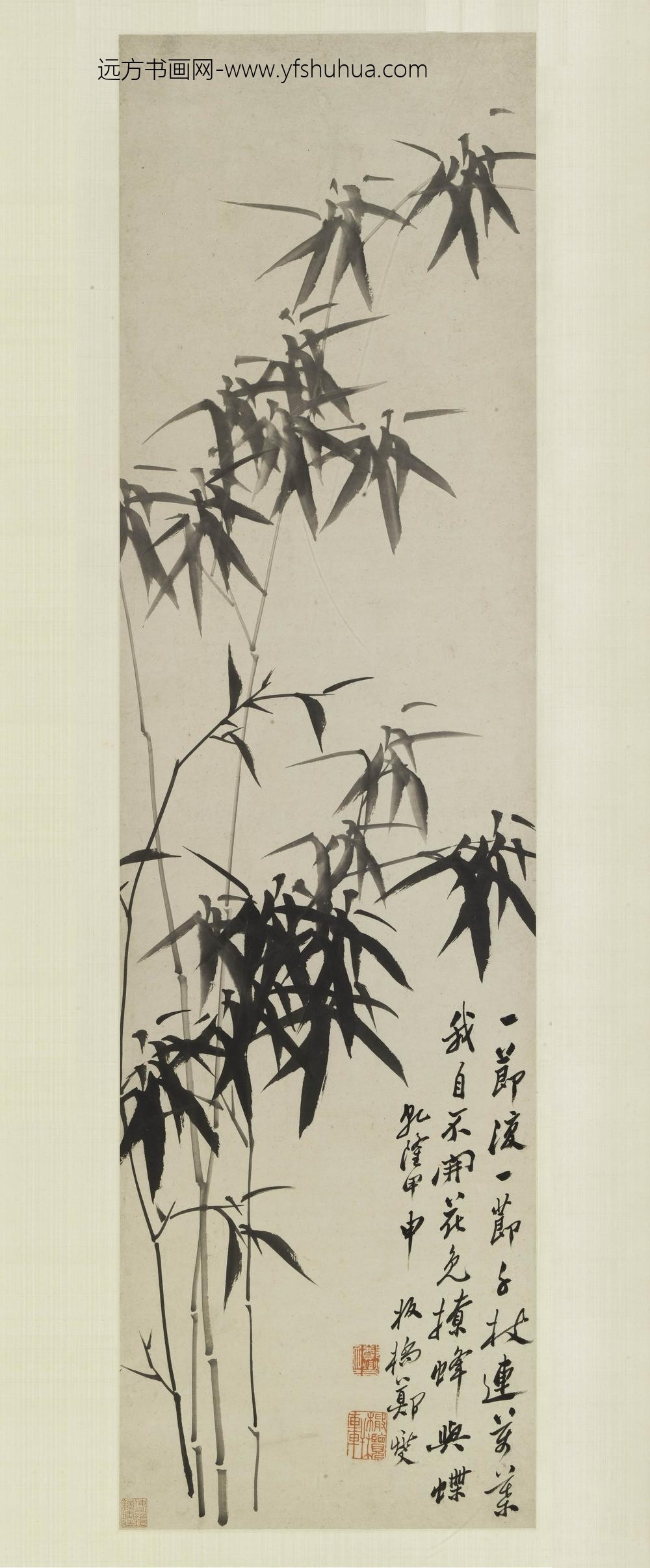 郑板桥（郑燮）_墨竹轴