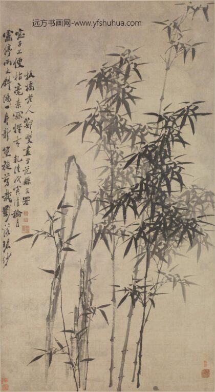 郑板桥（郑燮） 竹石图轴 1.jpg