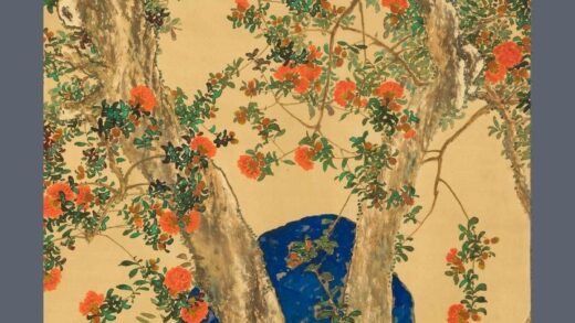 野口研田 花鸟图轴.jpg