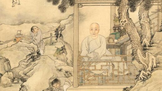 钱慧安 煮茶洗砚图轴.jpg