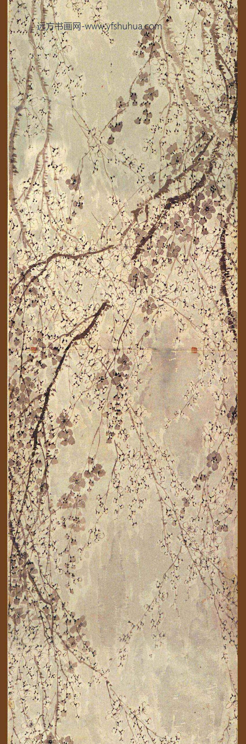 钱杜_梅花图卷_