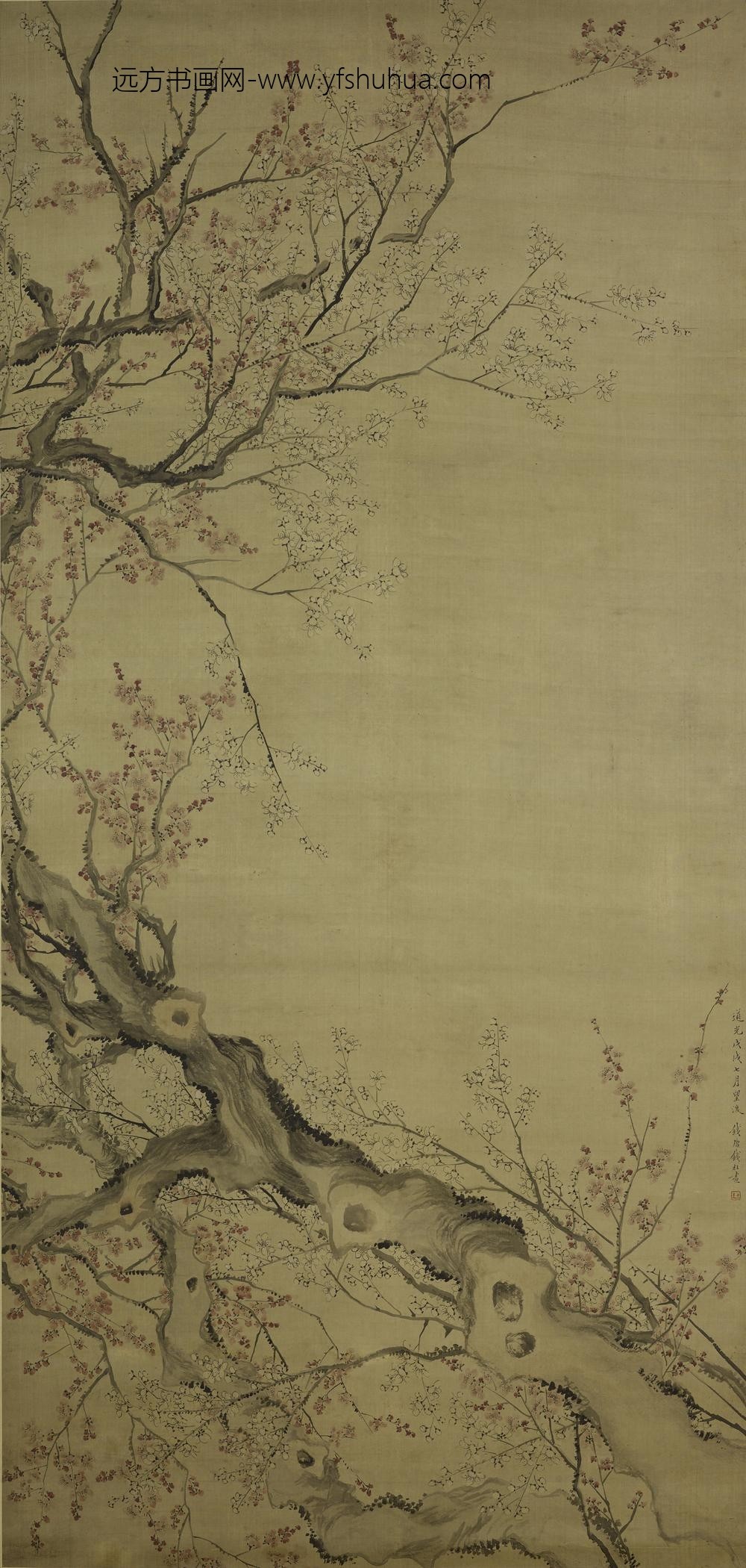 钱杜_梅花图轴
