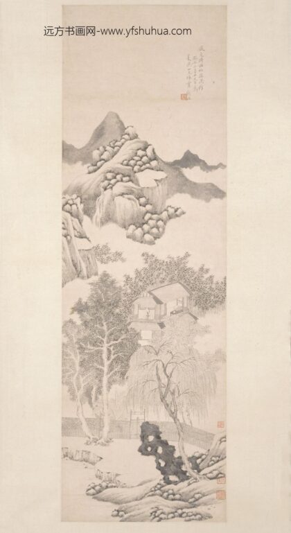 钱杜 竹深溪馆图轴.jpg