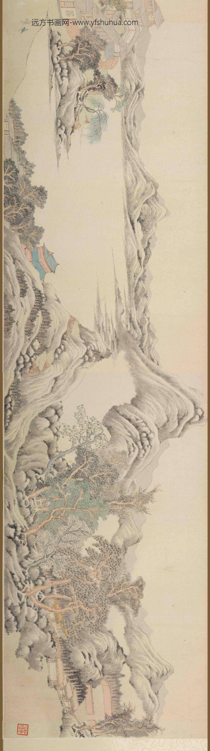 钱杜_辋川图卷_