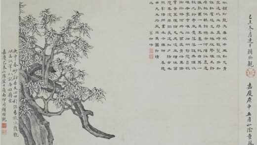 钱沣 三马图轴.jpg