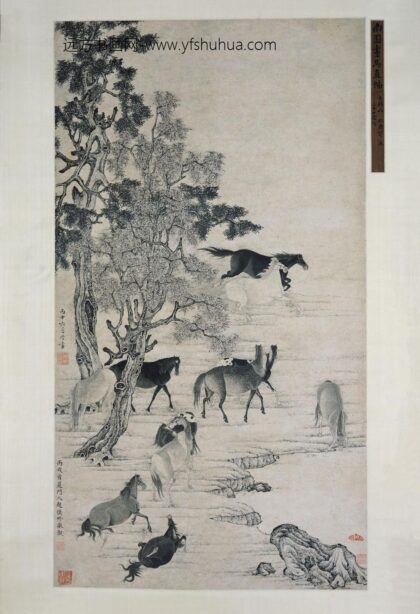 钱沣 马图轴.jpg