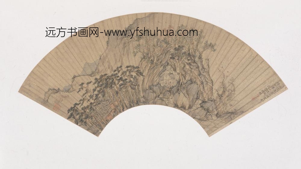 钱穀（谷）_山水扇册