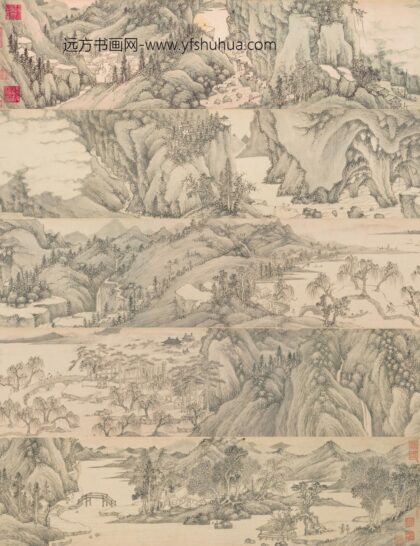 钱穀（谷） 溪山深秀图卷.jpg