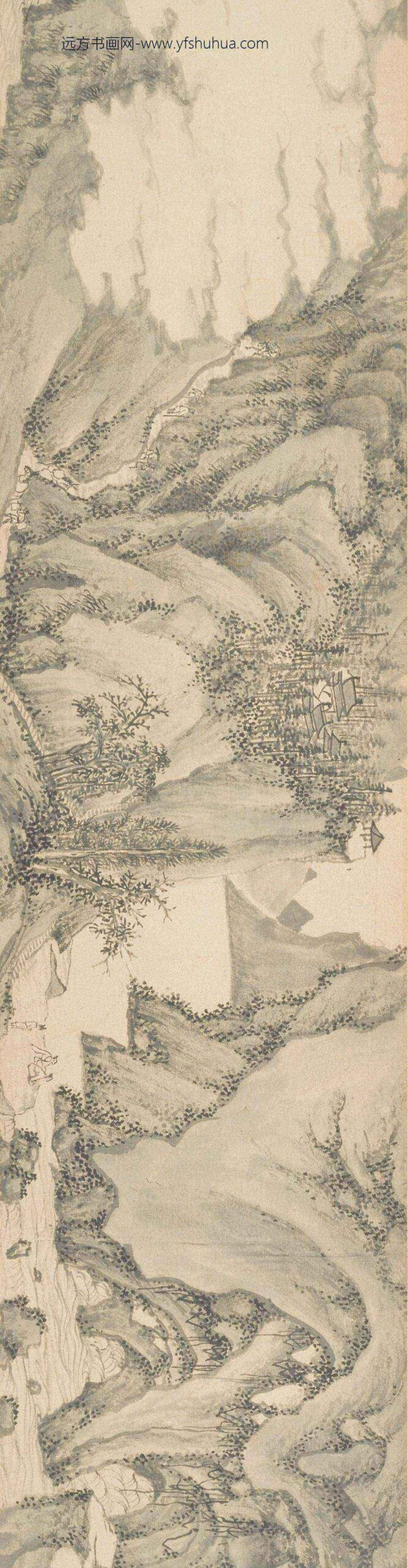 钱穀（谷）_溪山深秀图卷_