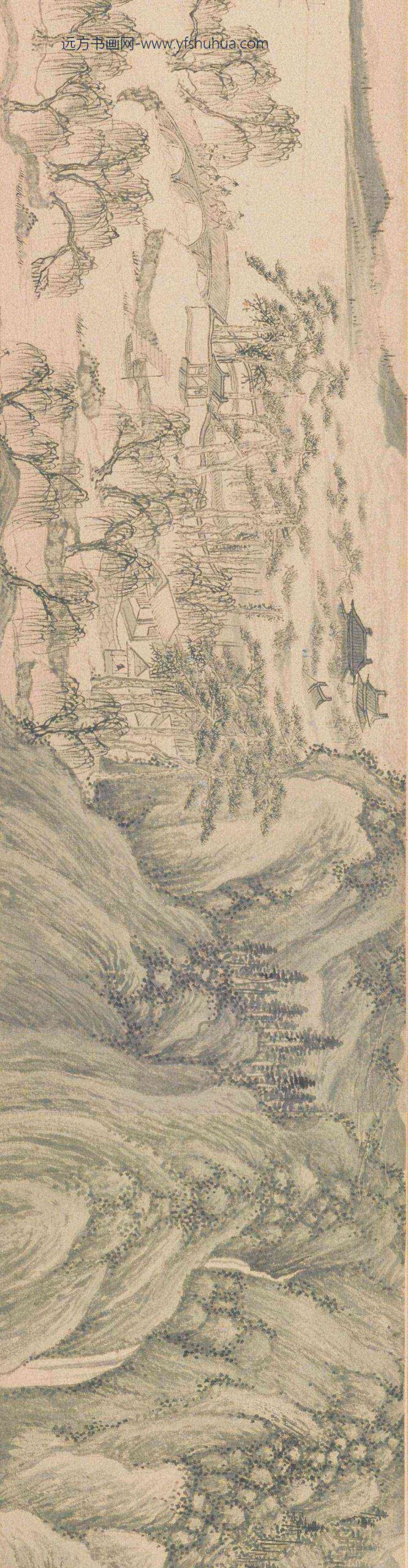 钱穀（谷）_溪山深秀图卷_