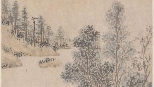 钱穀（谷） 溪山策骑图轴.jpg