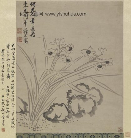 钱载 水仙图轴.jpg