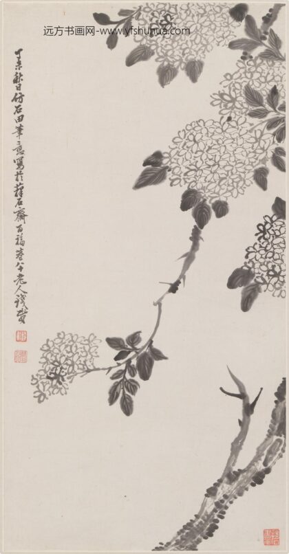 钱载 绣球花轴.jpg