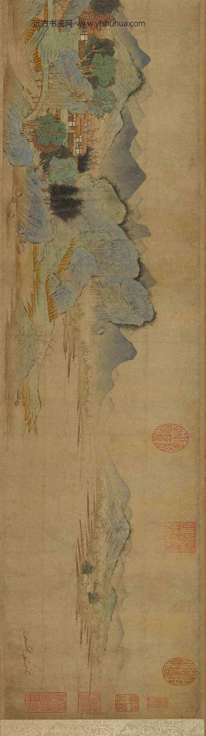 钱选_四明桃源图卷_