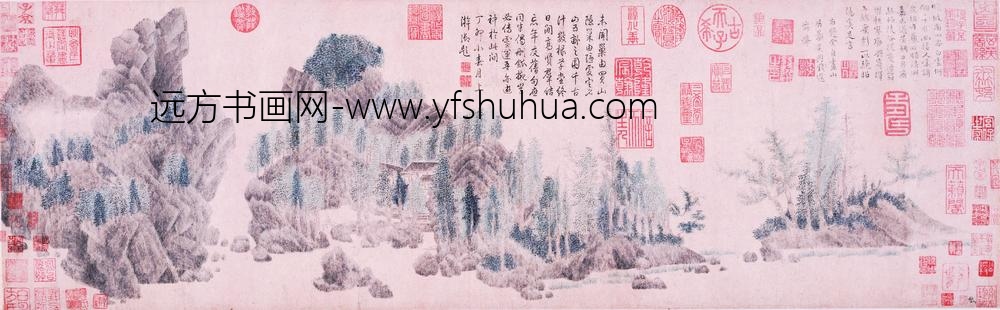 钱选_浮玉山居图卷