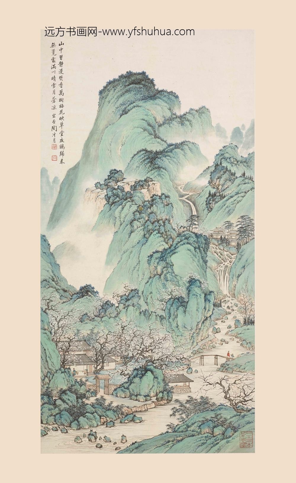 陶冷月_梅花草堂图轴