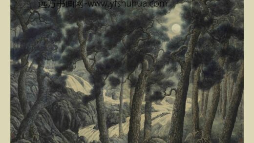 陶冷月 芭蕉竹石轴 1.jpg