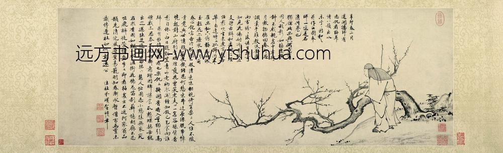 项圣谟_探梅图卷