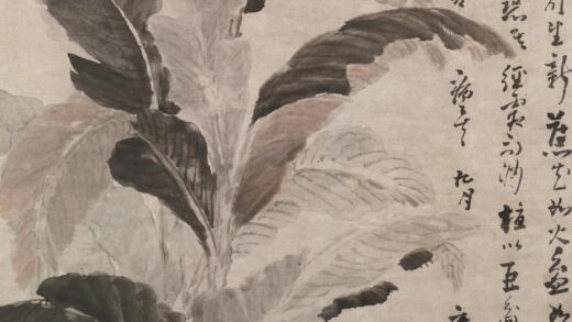 高凤翰 《美人蕉图》轴 纸本设色 纵 130cm 横 59cm.jpg