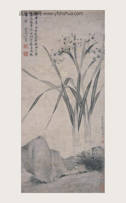 魏克（魏之克） 水仙图轴.jpg