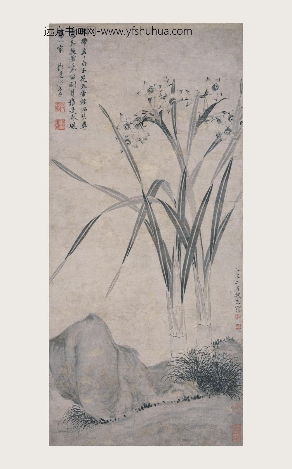 魏克（魏之克）_水仙图轴