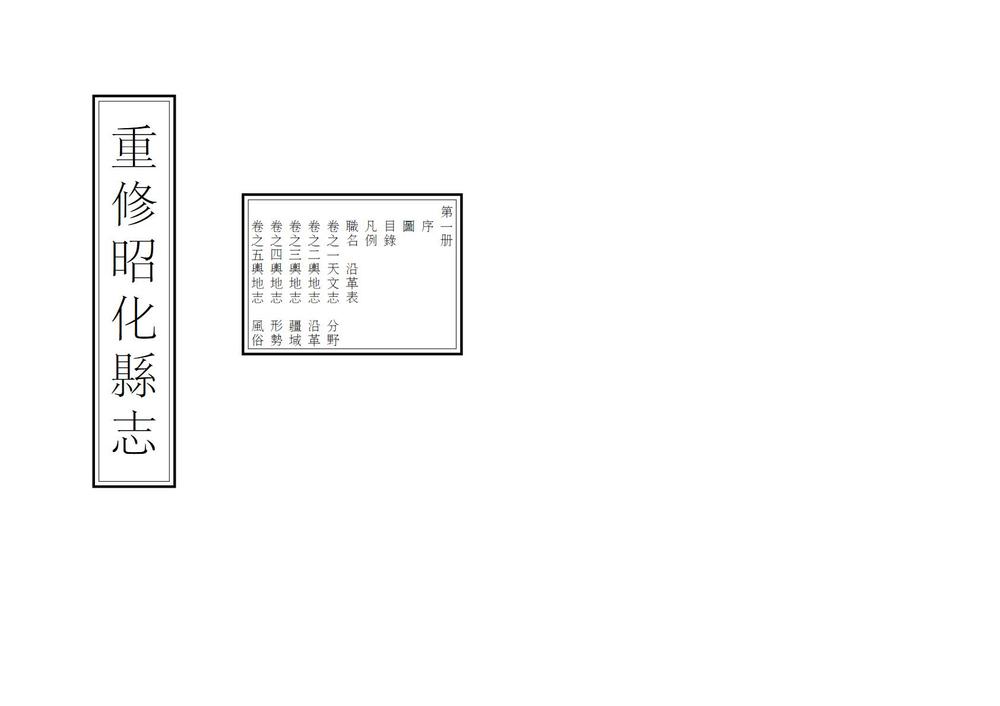 _重修昭化县志_