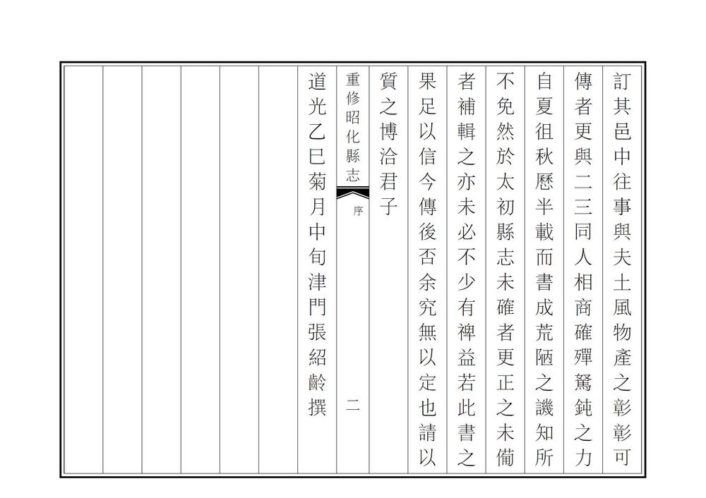 _重修昭化县志_