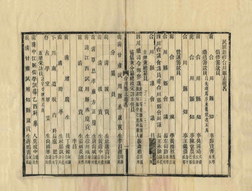 _民国新修合川县志_