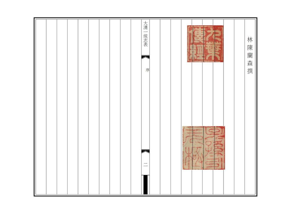 _大清一统志表_