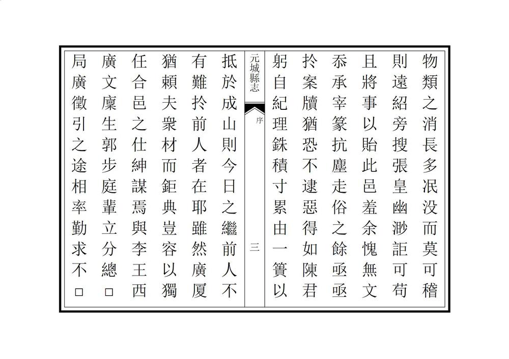 _续修元城县志_