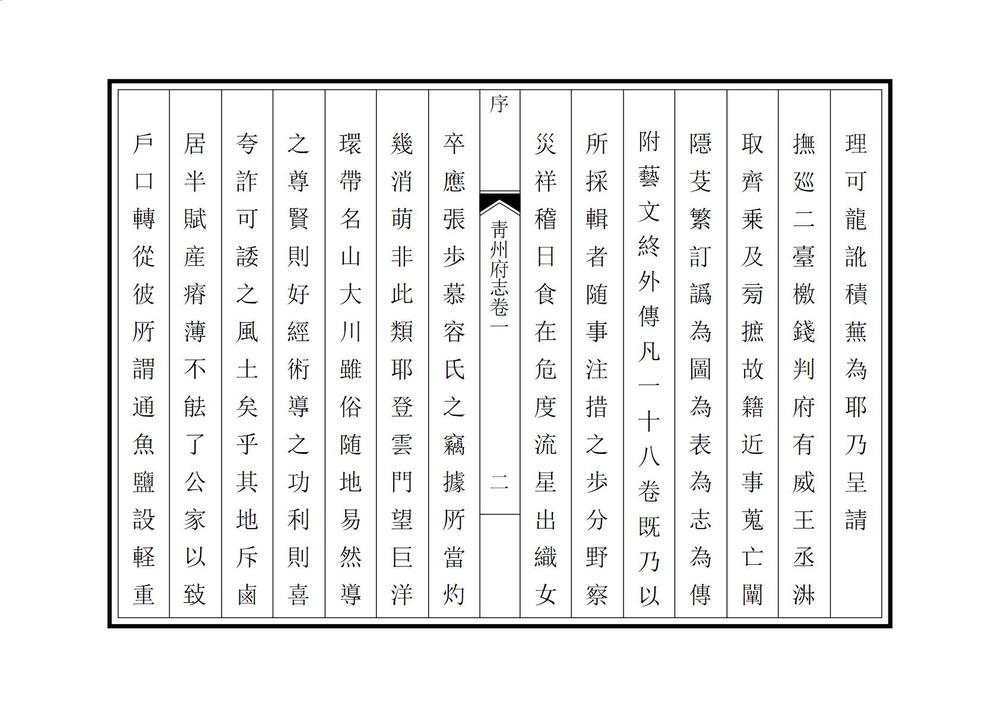 _青州府志_