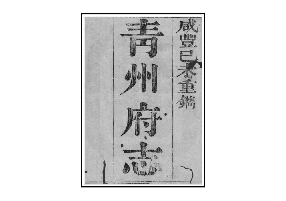 _青州府志_