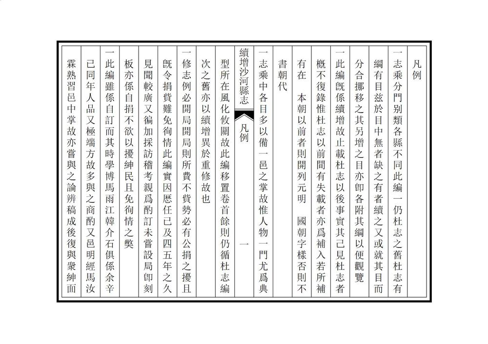 _续增沙河县志_