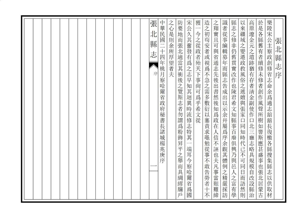 _张北县志_