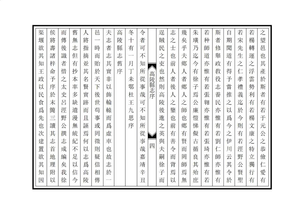 _吕泾野先生高陵县志_