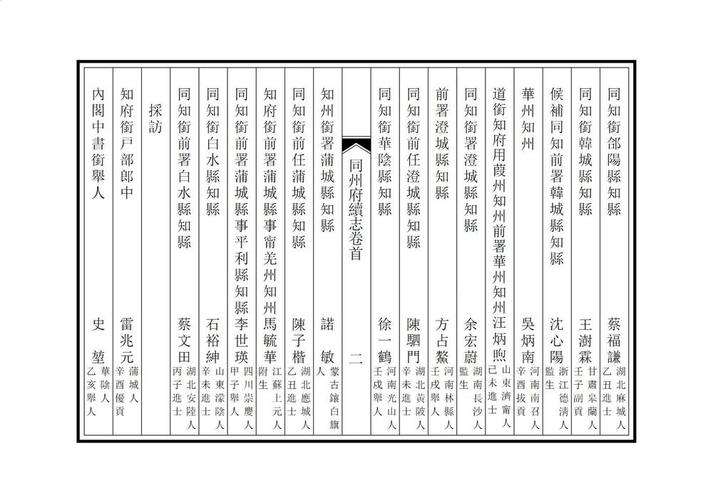 _同州府续志_