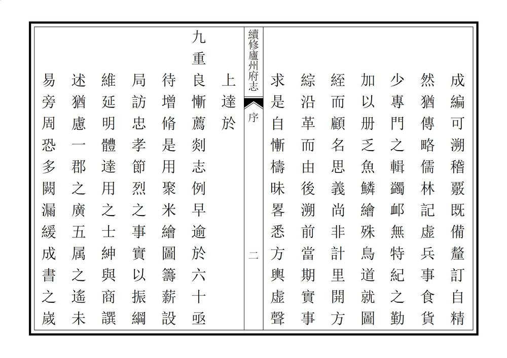 _续修庐州府志_