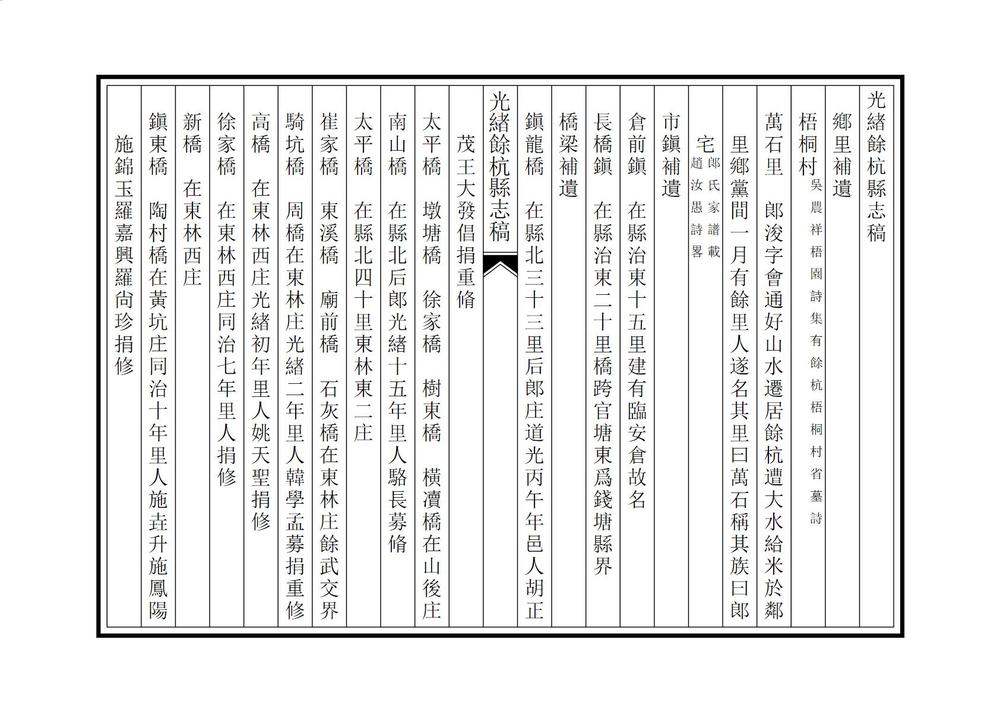 _光绪余杭县志稿_