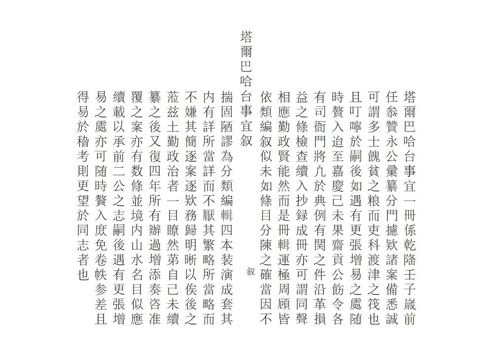 _塔尔巴哈台事宜_