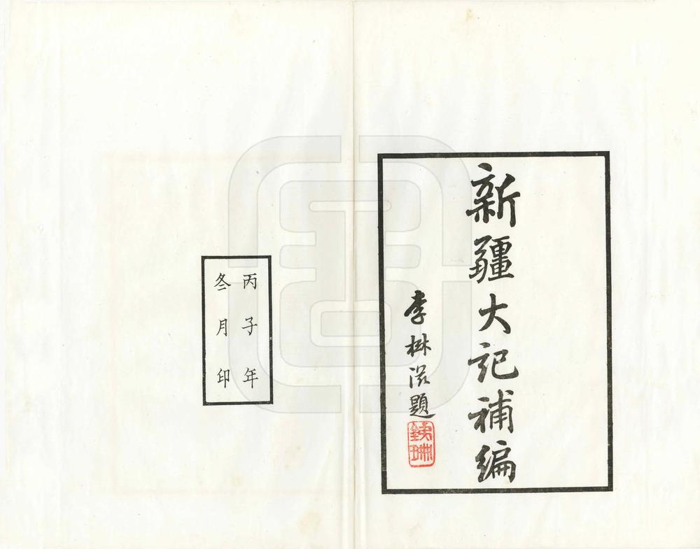 _新疆大记补编_