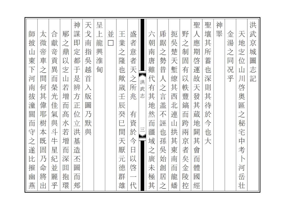 _洪武京城图志记_