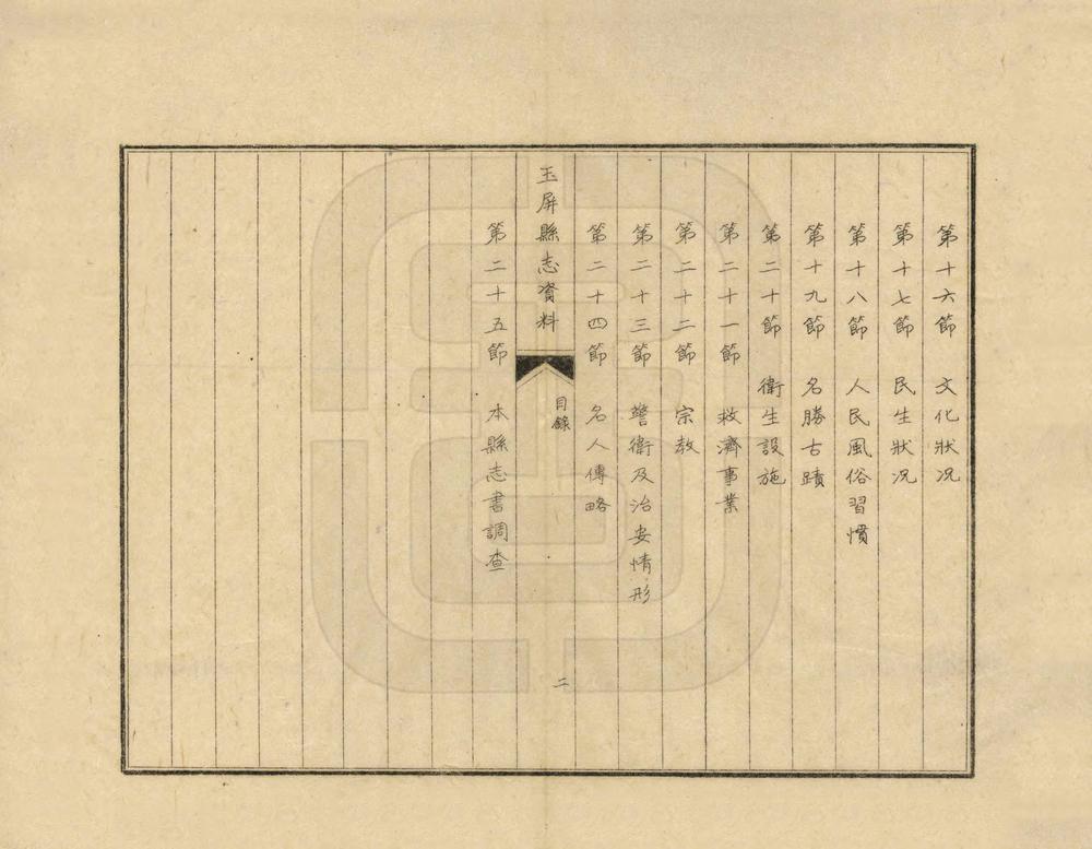 _玉屏县志资料_