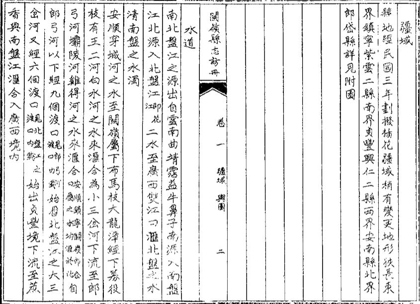 _关岭县志访册_