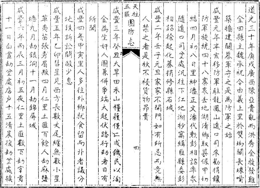 _天柱县五区团防志_