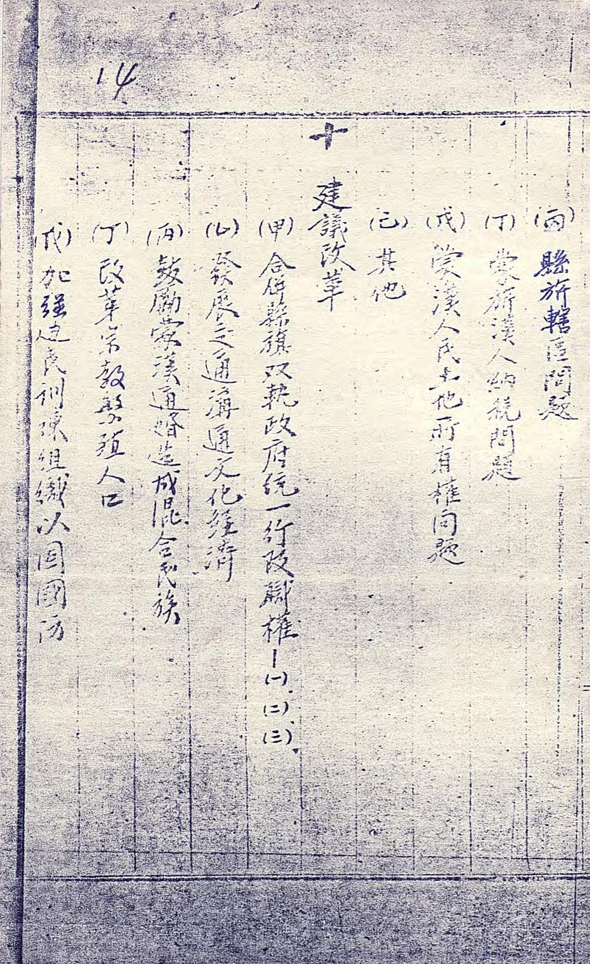 _土默特特别旗调查纲要_