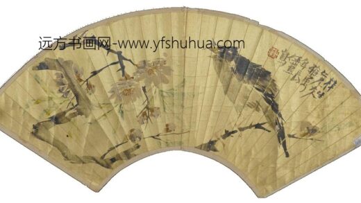 任薰 花鸟扇页.jpg