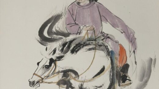 刘旦宅 岳飞诗意图轴.jpg