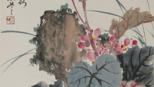 叶璐渊 花卉轴.jpg