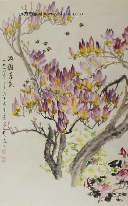 吴青霞 花鸟轴.jpg