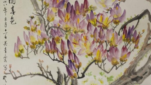 吴青霞 花鸟轴.jpg